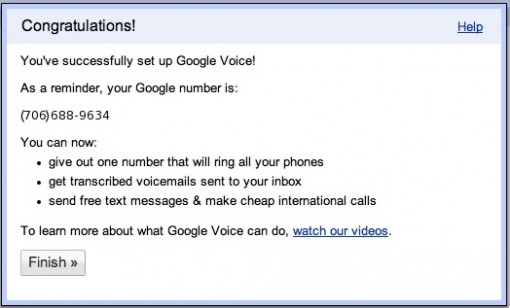 Google Voice complété