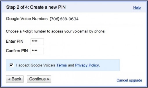 Mot de passe Google Voice