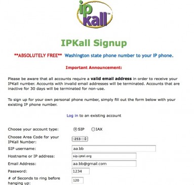 Enregistrement IPKALL.COM